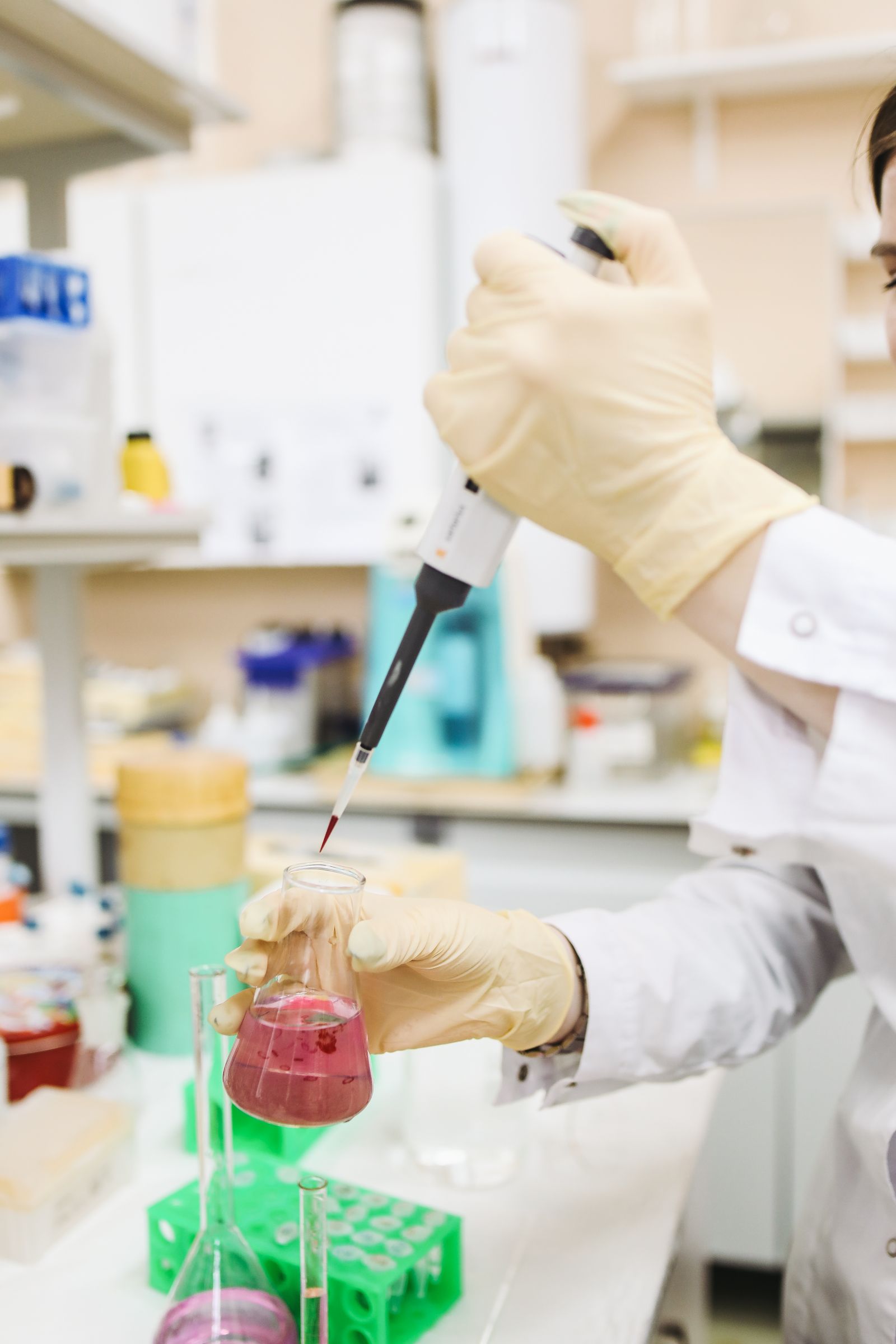 Desarrollo técnico en laboratorio: dosificación con pipeta